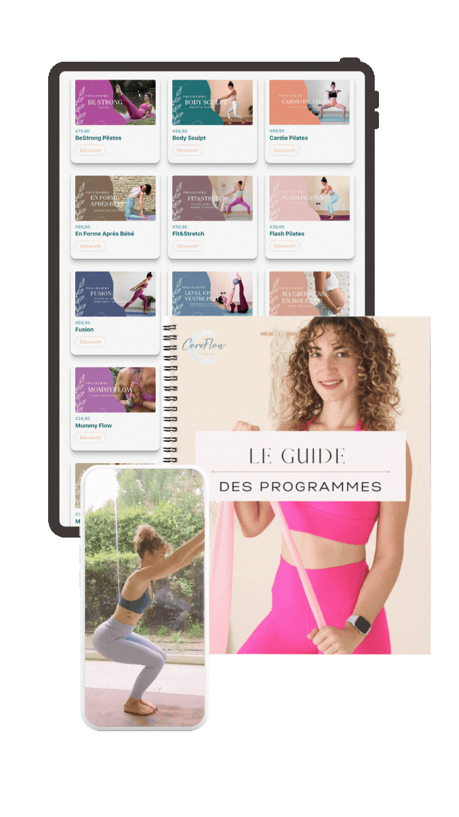 CoreFlow Studio propose des programmes divers de pilates, yoga, renforcement...